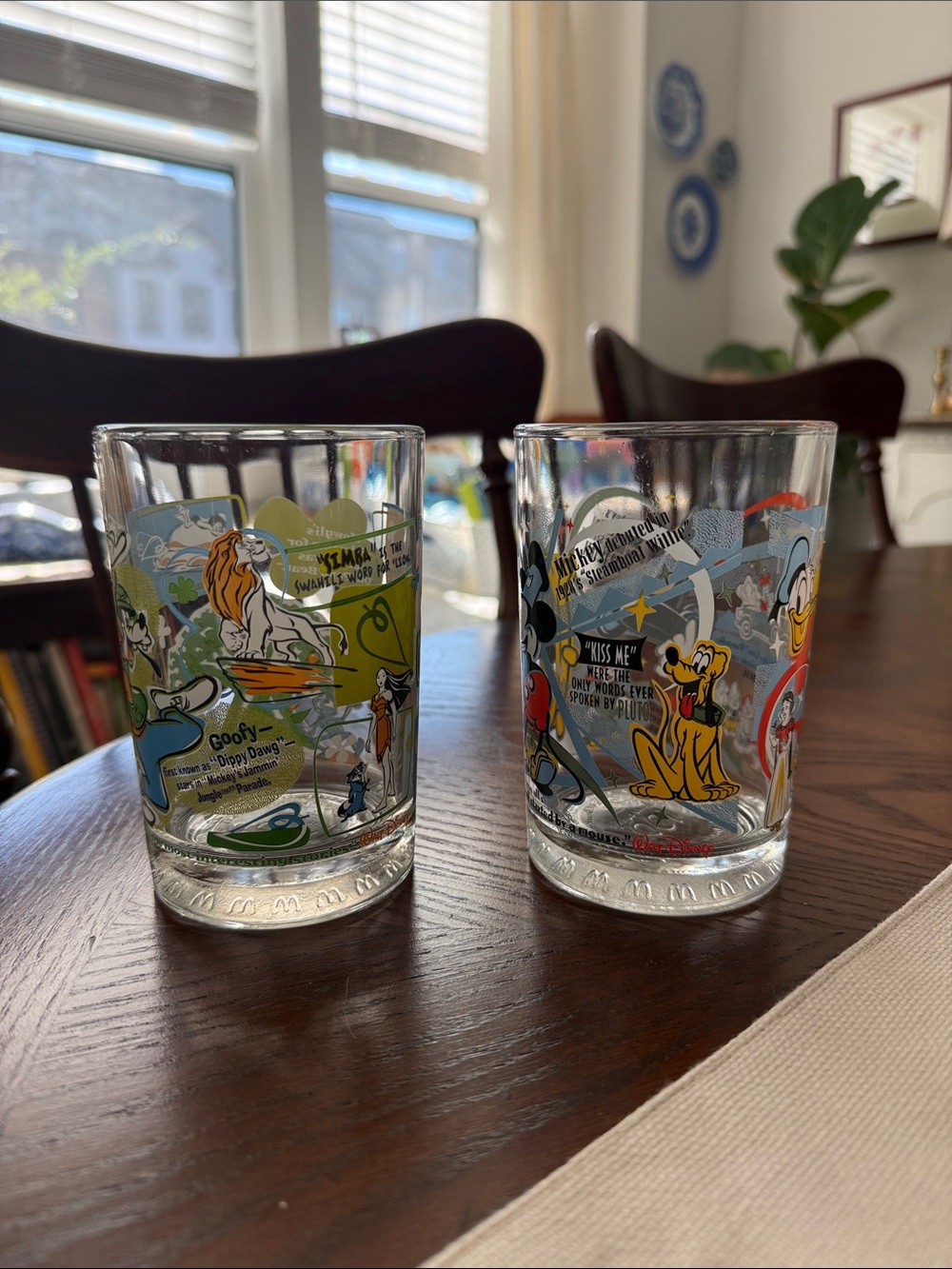 Vintage Walt Disney - 100 Years of Magic - Glass Tumblers - Set of 2